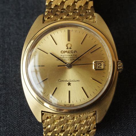 omega watches yellow gold